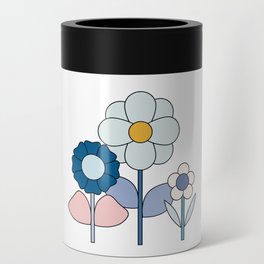 BLUE Flowers Can Cooler