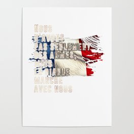 French Legion Song Quote - 2nd REP Poster