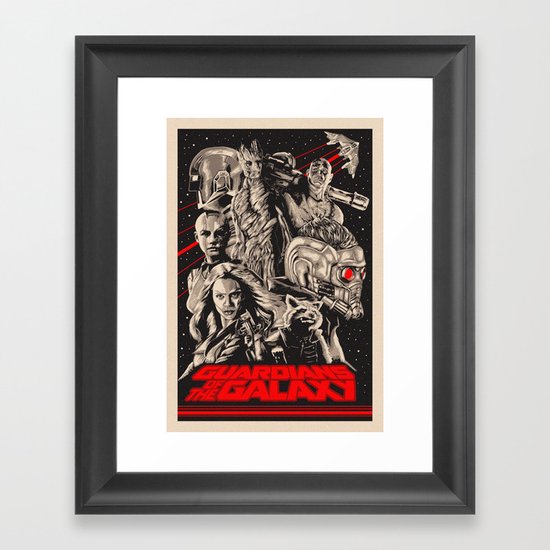 Guardians of the Galaxy Framed Art Print