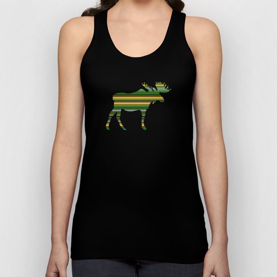 Moose - Forest Colors Unisex Tank Top