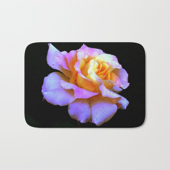 Pink And Gold Rose Bath Mat