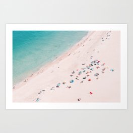 Beach Bliss - Aerial Beach photography by Ingrid Beddoes Art Print