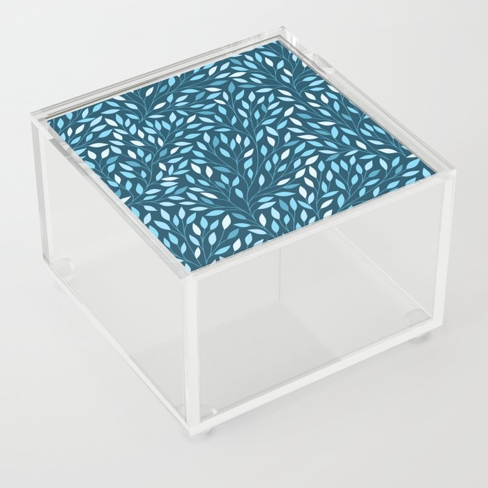 Blue Leaf Forest Acrylic Box