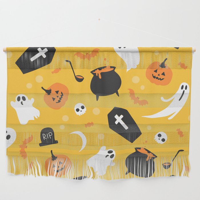 Halloween Seamless Pattern  Wall Hanging