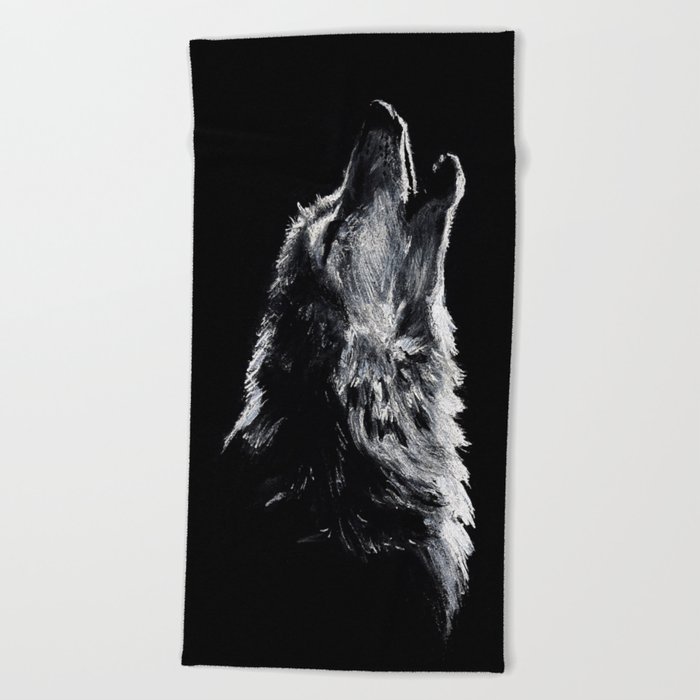 Wolf Beach Towel
