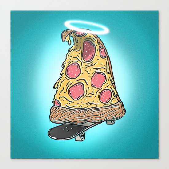 St. Pizza Shreds Canvas Print