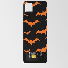 Halloween Bats Black & Orange Android Card Case