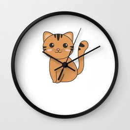 Kawaii Cat Cute Manga Anime Cats Wall Clock