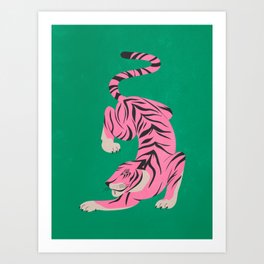The Chase 2: Pink Tiger Edition Art Print