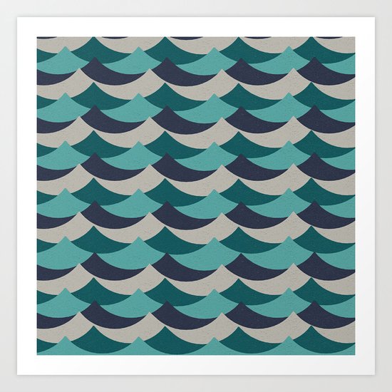 Waves Of Fun Art Print