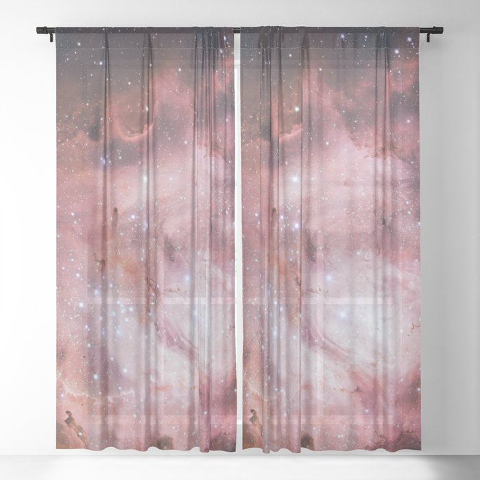 Lagoon Nebula Sheer Curtain
