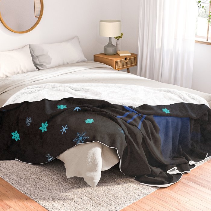 Glow In The Dark Cat Throw Blanket By Kookyphotography Society6