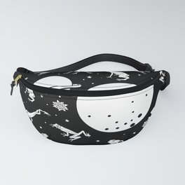 Frog Space Pattern Fanny Pack