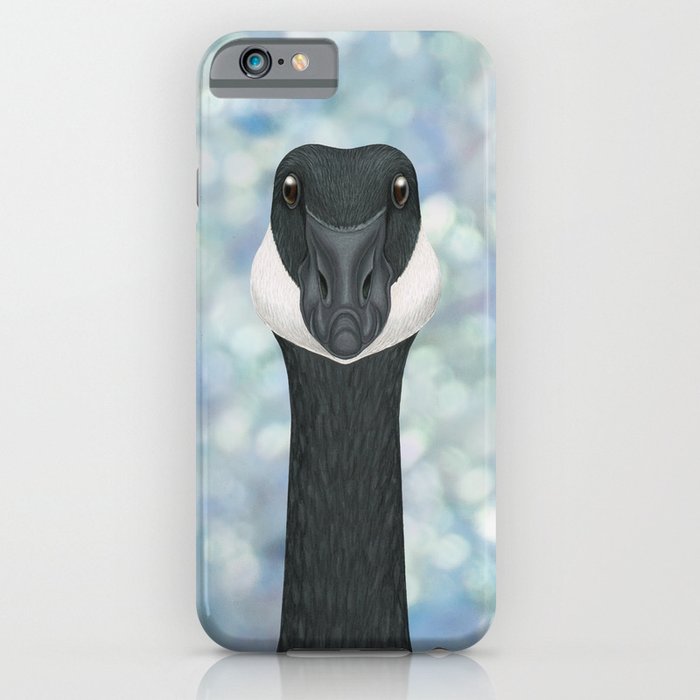 Canada goose woodland animal portrait iPhone Case