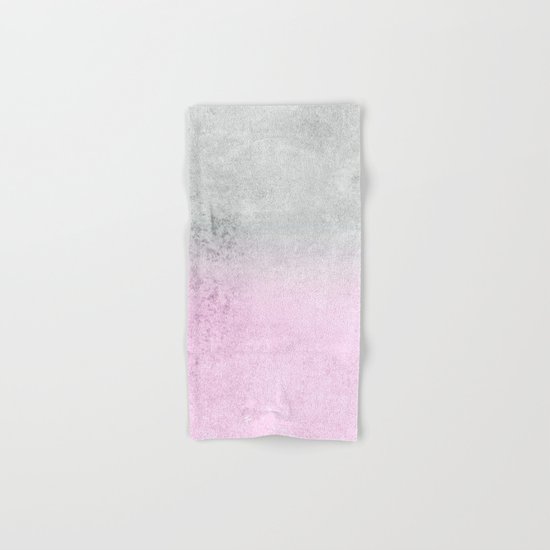 FADING CONCRETE PINK Hand & Bath Towel