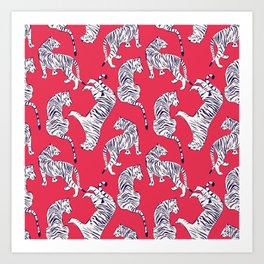 Tiger Pattern 004 Art Print
