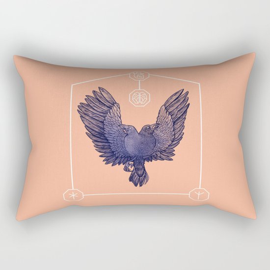 Hugin & Munin Rectangular Pillow