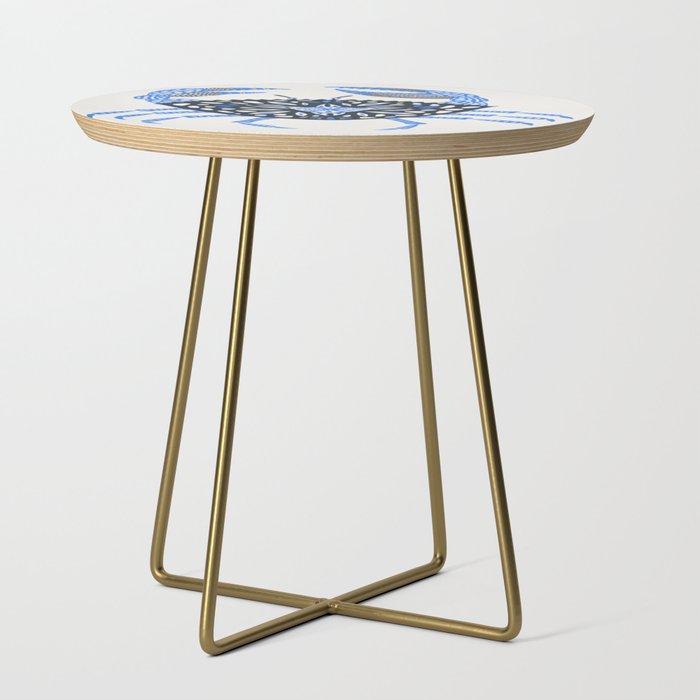 Blue Crab Side Table