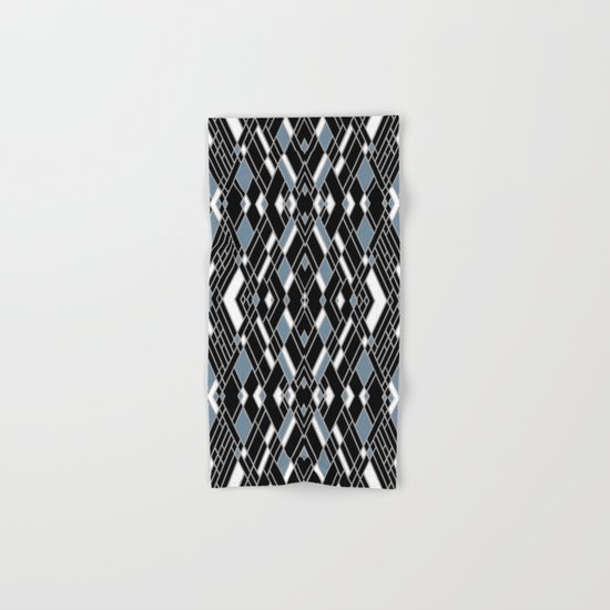 Art Deco Zoom Blue Hand & Bath Towel