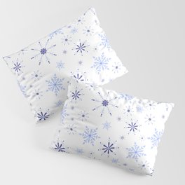 Christmas Pattern Floral Snowflake Purple Pillow Sham