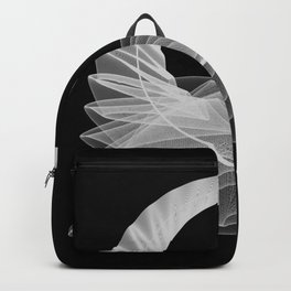 Black White Minimal Geometry Graphic Harmonic Abstract Line Backpack