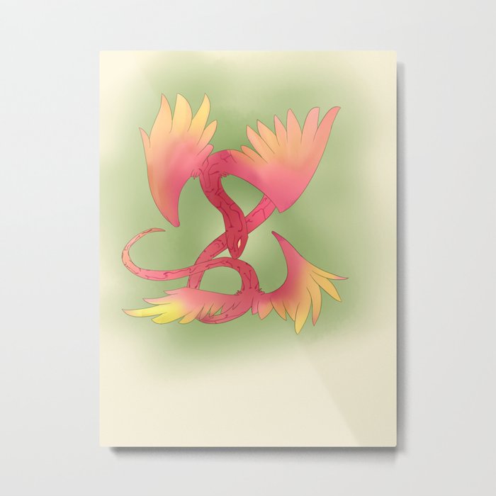 Winged Serpent Metal Print