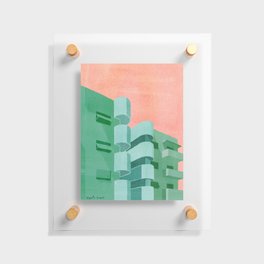 Green Bauhaus Floating Acrylic Print