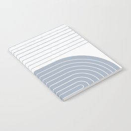 Two Tone Line Curvature LXVI Notebook