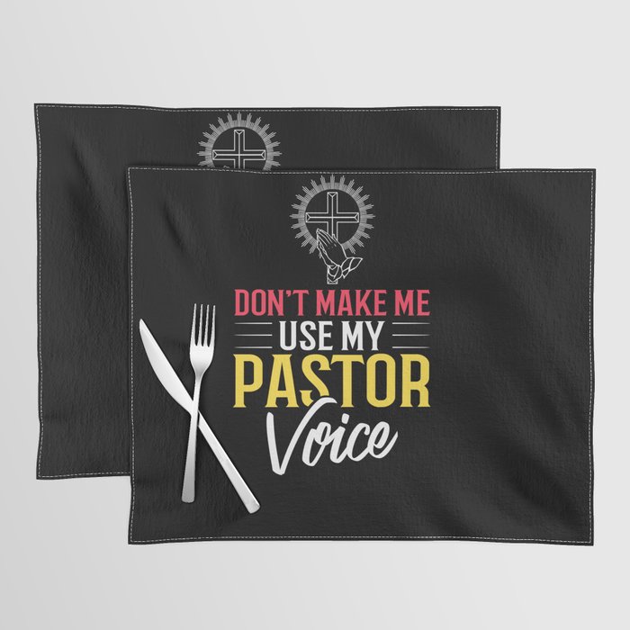 Pastor Church Minister Clergy Christian Jesus Placemat