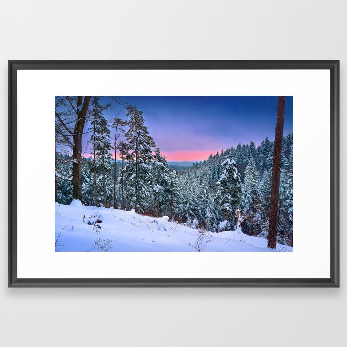 Winter view Framed Art Print