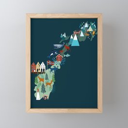 Norway Framed Mini Art Print