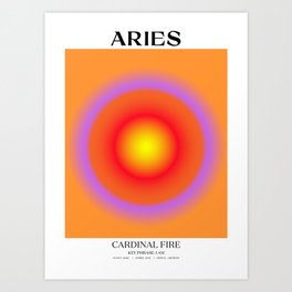 Aries Gradient Print Art Print