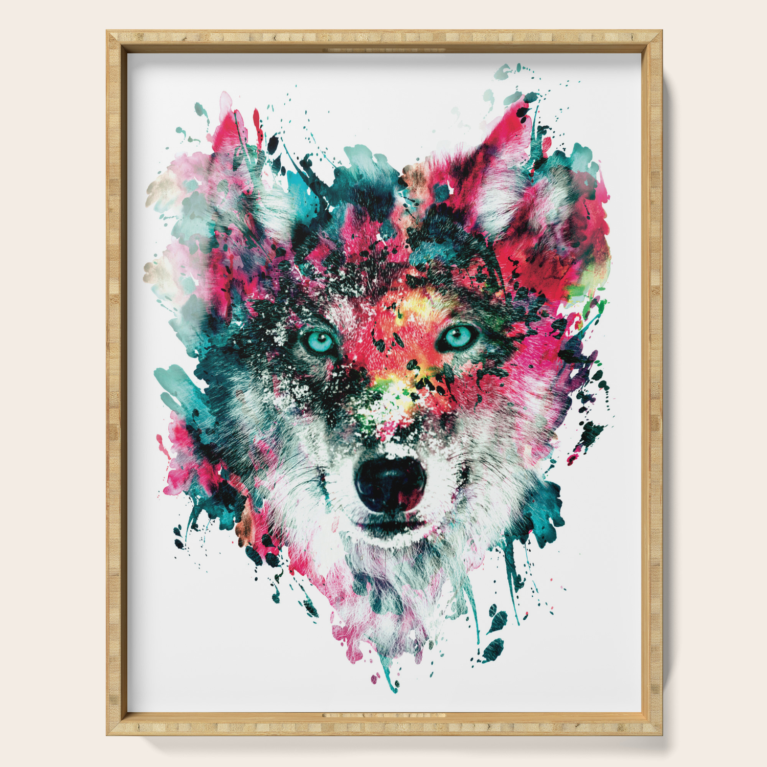 Wolf Serving Tray By Rizapeker Society6