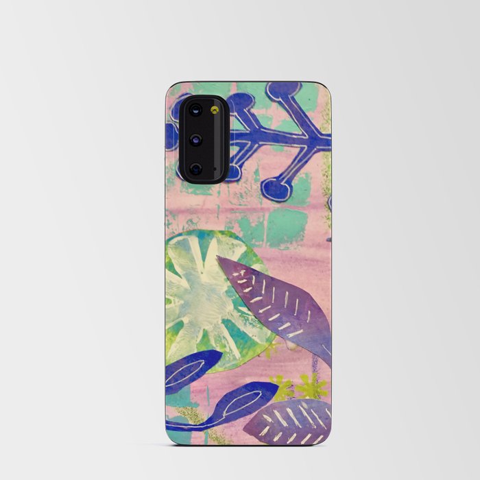 Cool Vines Mixed Media Collage Artwork Android Card Case