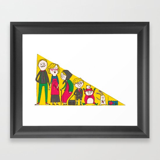 Family Portrait Framed Art Print
