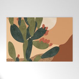 Prickly Pear Cactus Welcome Mat