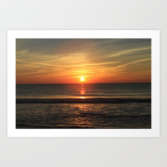 Clear Sunset Art Print