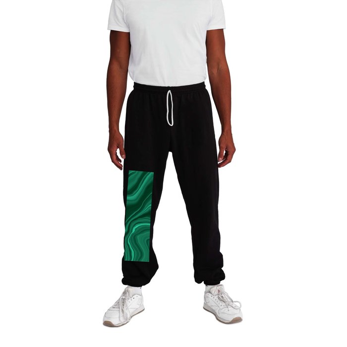Liquid Malachite Dream #1 #gem #decor #art #society6 Sweatpants by