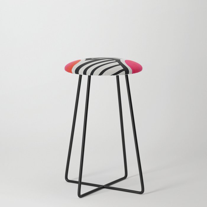 Sunset Shadows Counter Stool