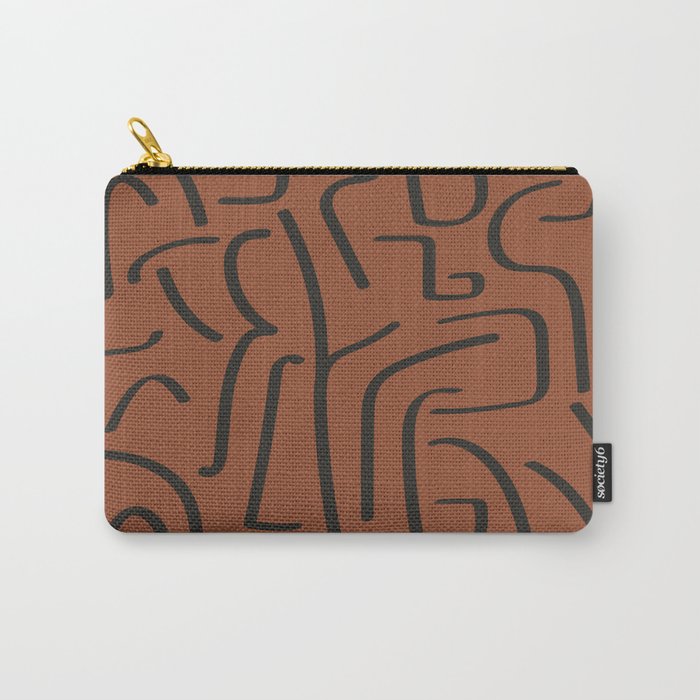 Calligraffiti Slim | Rust + Iron Carry-All Pouch