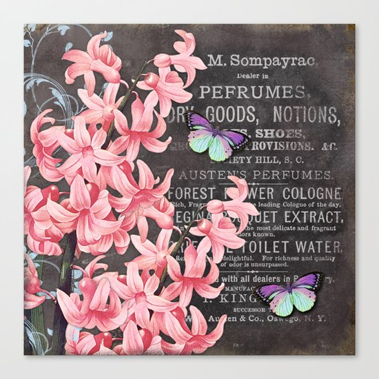 Vintage Flowers #1 Canvas Print