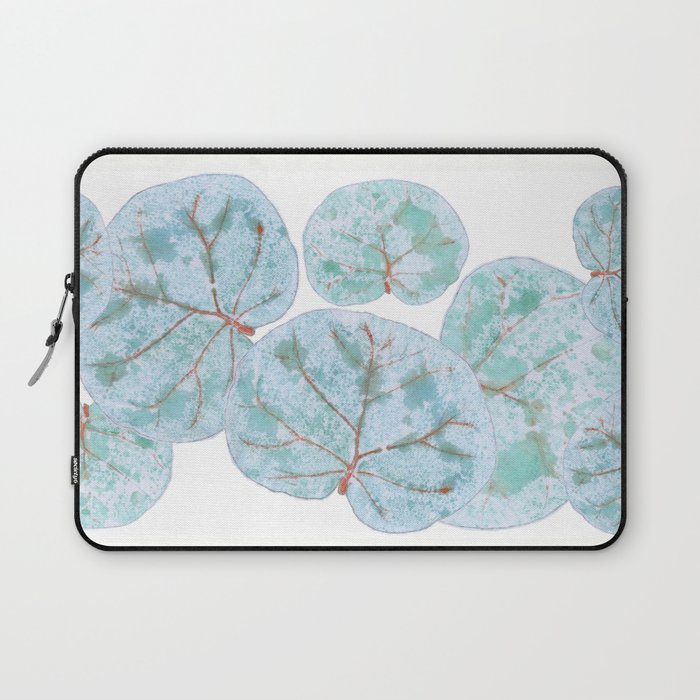 Sea Grape Tropical Leaves Laptop Sleeve