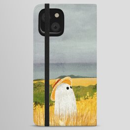 There's a ghost in the wheat field again... iPhone Wallet Case