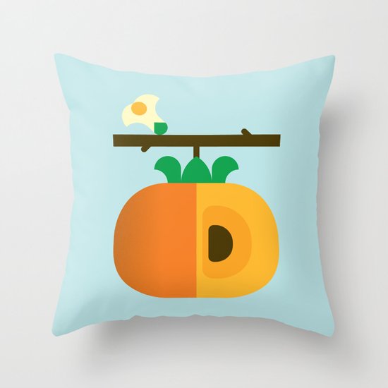 Fruit: Persimmon Throw Pillow