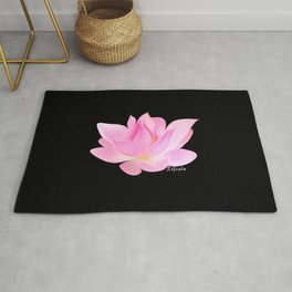 Simply lotus  Rug | Painting, Digital 
