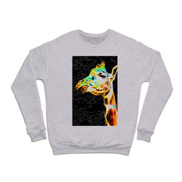 Giraffe Pop Art Print Crewneck Sweatshirt