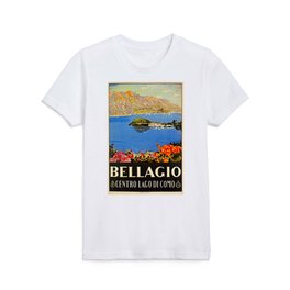 Italy Bellagio Lake Como Kids T Shirt