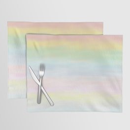 pastel rainbow gradient loved by unicorns Placemat