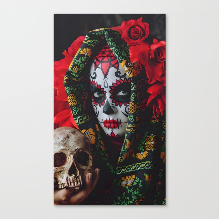 Catrina Skull day of the death Canvas Print