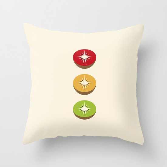 Go Kiwi Throw Pillow